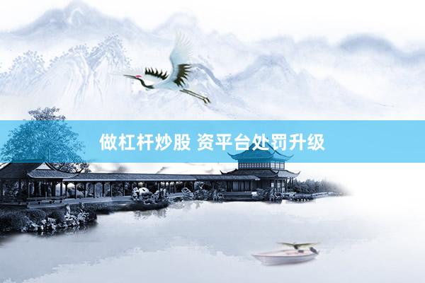 做杠杆炒股 资平台处罚升级